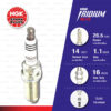 [LFR5AIX-11P] หัวเทียน NGK Iridium Max ใช้สำหรับ Nissan Cube '03-'09, Teana J31 , Navara D40T D40TT / Mitsubishi Xpander (1 หัว)