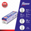 [LFR6AIX-11P] หัวเทียน NGK Iridium Max ใช้สำหรับ Toyota Fortuner, Vigo, Commuter 2TRFE, Innova 1TRFE / Mitsubishi Mirage, Attrage (1 หัว)