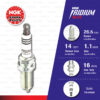 [LFR6AIX-11P] หัวเทียน NGK Iridium Max ใช้สำหรับ Toyota Fortuner, Vigo, Commuter 2TRFE, Innova 1TRFE / Mitsubishi Mirage, Attrage (1 หัว)