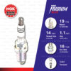 [ZFR6FIX-11P] หัวเทียน NGK Iridium Max ใช้สำหรับ Honda CRV '01-'12 2.0L, Civic ES, Honda Freed, City '09-'13, Jazz GD GE (1 หัว)