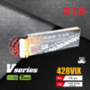 D.I.D โซ่ดี.ไอ.ดี รุ่น V-SERIES 428 VIX สีแดง มีโอริง T-RING [ DID 428-132 VIX ]