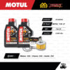 FULL RAZER ชุดถ่ายน้ำมันเครื่องสังเคราะห์แท้ MOTUL 7100 4T [ 20w-50 ] ใช้สำหรับ มอเตอร์ไซค์ Royal Enfield Meteor 350 / Classic 350 / Hunter 350