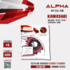 ALPHA SPROCKET สเตอร์หน้า 15 ฟัน (520) มียางซับเสียง ใช้สำหรับมอเตอร์ไซค์ Kawasaki Ninja650 / Er-6n / Er-6f / Versys650 / Z650 [ APF1333.15RB ]