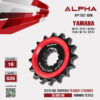 ALPHA SPROCKET สเตอร์หน้า 16 ฟัน (525) มียางซับเสียง ใช้สำหรับมอเตอร์ไซค์ Yamaha MT-07 / FZ-07 / MT-09 / FZ-09 / MT-10 / YZF-R1 [ APF1507.16RB ]