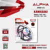 ALPHA SPROCKET สเตอร์หลัง 43 ฟัน (520) สีดำ ใช้สำหรับมอเตอร์ไซค์ Kawasaki Ninja650 / Er6n / Er6f / Versys650 / Z650 / Z800 [ APR0814.43 ]