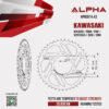 ALPHA SPROCKET สเตอร์หลัง 43 ฟัน (520) สีดำ ใช้สำหรับมอเตอร์ไซค์ Kawasaki Ninja650 / Er6n / Er6f / Versys650 / Z650 / Z800 [ APR0814.43 ]
