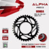 ALPHA SPROCKET สเตอร์หลัง 36 ฟัน (520) สีดำ ใช้สำหรับมอเตอร์ไซค์ Honda Rebel 300/ Rebel 500 / CB500X ('19>) [ APR0825.36 ]