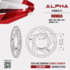 ALPHA SPROCKET สเตอร์หลัง 41 ฟัน (520) สีดำ ใช้สำหรับมอเตอร์ไซค์ Honda Rebel 300/ Rebel 500 / CB500X ('19>) [ APR0825.41 ]