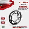 ALPHA SPROCKET สเตอร์หลัง 45 ฟัน (520) สีดำ ใช้สำหรับมอเตอร์ไซค์ Kawasaki Ninja250 / Ninja300 / Z250 / Z300 / Versys300 / Ninja400 / Z400 [ APR1119.45 ]