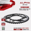 ALPHA SPROCKET สเตอร์หลัง 46 ฟัน (520) สีดำ ใช้สำหรับมอเตอร์ไซค์ Kawasaki Ninja250 / Ninja300 / Z250 / Z300 / Versys300 / Ninja400 / Z400 [ APR1119.46 ]