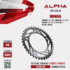 ALPHA SPROCKET สเตอร์หลัง 38 ฟัน (520) สีดำ ใช้สำหรับมอเตอร์ไซค์ Honda CB500X ('13-'18) / CBR500R ('13-'21) / CB500F ('13-'21) / 750 X-Adv / NC700 / NC750 [ APR1128.38 ]