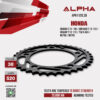 ALPHA SPROCKET สเตอร์หลัง 38 ฟัน (520) สีดำ ใช้สำหรับมอเตอร์ไซค์ Honda CB500X ('13-'18) / CBR500R ('13-'21) / CB500F ('13-'21) / 750 X-Adv / NC700 / NC750 [ APR1128.38 ]