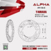 ALPHA SPROCKET สเตอร์หลัง 46 ฟัน (428) สีดำ ใช้สำหรับมอเตอร์ไซค์ Yamaha YZF-R15 ('17-'22) / MT-15 ('18-'22) / XSR155 [ APR1140.46 ]