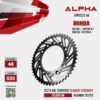ALPHA SPROCKET สเตอร์หลัง 48 ฟัน (520) สีดำ ใช้สำหรับมอเตอร์ไซค์ Honda CRF250 L / CRF250 M / CRM250 / CRF250 R [ APR1237.48 ]