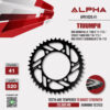 ALPHA SPROCKET สเตอร์หลัง 41 ฟัน (520) สีดำ ใช้สำหรับมอเตอร์ไซค์ Triumph 900 BONNEVILLE T100 ('17-'21) / STREET TWIN 900 ('16-'21) / 900 Street Scrambler ('16-'21) [ APR1026.41 ]