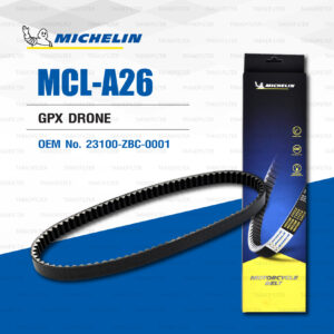 MICHELIN สายพานสำหรับสกู๊ตเตอร์ GPX DRONE [ MCL-A26 ] ใช้แทน 23100-ZBC-0001