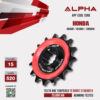 ALPHA SPROCKET สเตอร์หน้า 15 ฟัน มียาง ใช้สำหรับ Honda CB500F / CB500X / CBR500R [ APF1308.15RB ]