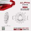 ALPHA SPROCKET สเตอร์หน้า 15 ฟัน มียาง ใช้สำหรับ Honda CB650F / CBR650F / CB650R / Africa Twin 1000 CRF1000L [ APF1505.15RB ]