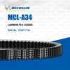 MICHELIN สายพานสำหรับสกู๊ตเตอร์ LAMBRETTA X300 [ MCL-A34 ] ใช้แทน 100-07-0201