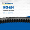 MICHELIN สายพานสำหรับสกู๊ตเตอร์ LAMBRETTA X300 [ MCL-A34 ] ใช้แทน 100-07-0201