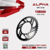 ALPHA SPROCKET สเตอร์หลัง 46 ฟัน ใช้สำหรับ Yamaha YZF-R3 / MT-03 [ APR1119.46 ]