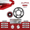 ALPHA SPROCKET ชุดโซ่สเตอร์ โซ่ D.I.D 520 VR สีเหล็ก เปลี่ยน HONDA Rebel300 / CMX300 [14/36]