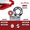 ALPHA ชุดโซ่สเตอร์ เปลี่ยน Honda CB650F CBR650F CBR650R CB650R โซ่ D.I.D VDS สีเหล็ก [15/42]