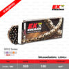EK โซ่มอเตอร์ไซค์ บิ๊กไบค์ เบอร์ 525-120 ข้อ QX-ring รุ่น SRX2 สีดำหมุดทอง ข้อต่อแบบหมุดย้ำ