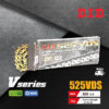 D.I.D โซ่ดี.ไอ.ดี รุ่น V-SERIES 525 VDS สีทอง มี O-RING [ DID 525-120 VDS GB ]