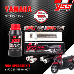 YSS ชุดโช๊คหน้า FORK UPGRADE KIT อัพเกรด Yamaha GT125 '15> 【 Y-FCC21-KIT-04-007 】